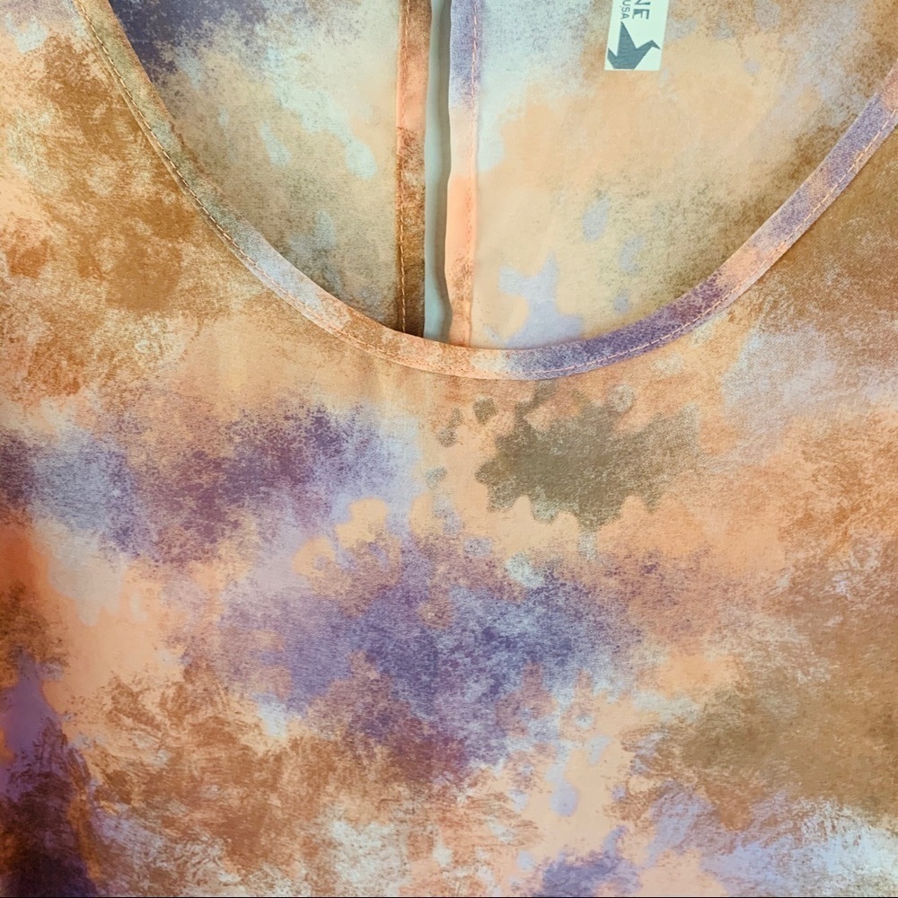 Paper Crane Tie Dye Sheer Tank - Picture 5 of 5